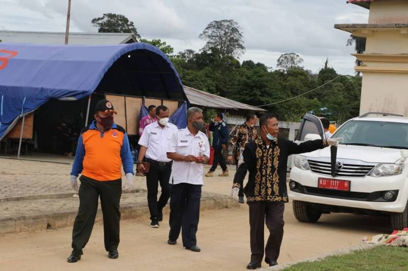 Bupati Monitoring  Kondisi Dan Kelayakan Tempat Karantina Kabupaten Tana Tidung
